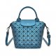 Women's zipper synthetic top treatment bag geometric pattern black/silver/dark grey/autumn; winter