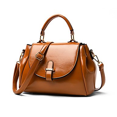Women's PU (polyurethane) / PU handbags solid color black / brown / wine red / autumn; winter