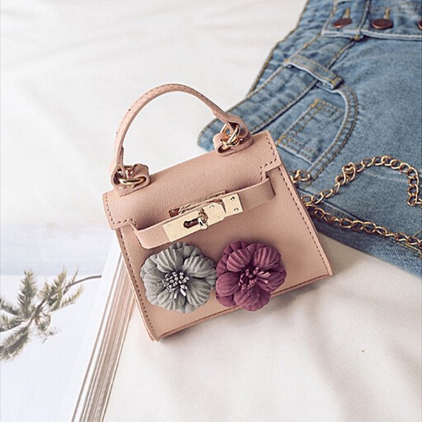 Flower ladies fashion leather handbags cross-body shoulder messenger purse