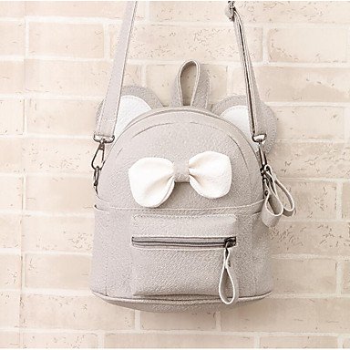 Women bag backpack bow pale pink , gray , sky blue