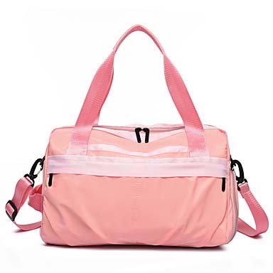 Waterproof Oxford Brake Travel Bag Solid Color Outdoor Black/Pink