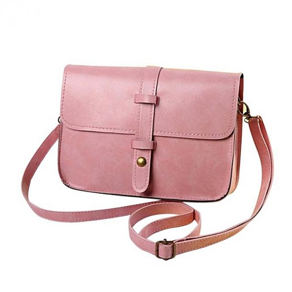 Female retro leather cross-body bag purse shoulder Messenger Bag