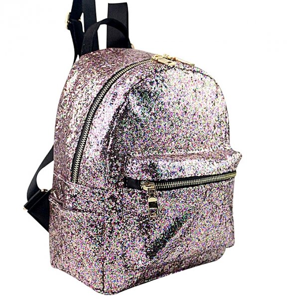 Women fashion genre style sequined bags travel bags backpack